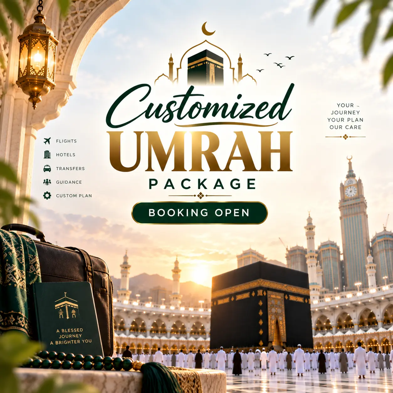 Customized Umrah pilgrimage package