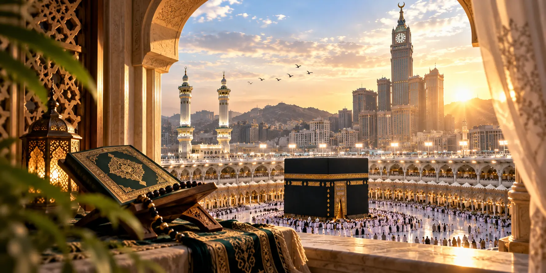 A view of the Kaaba in Makkah